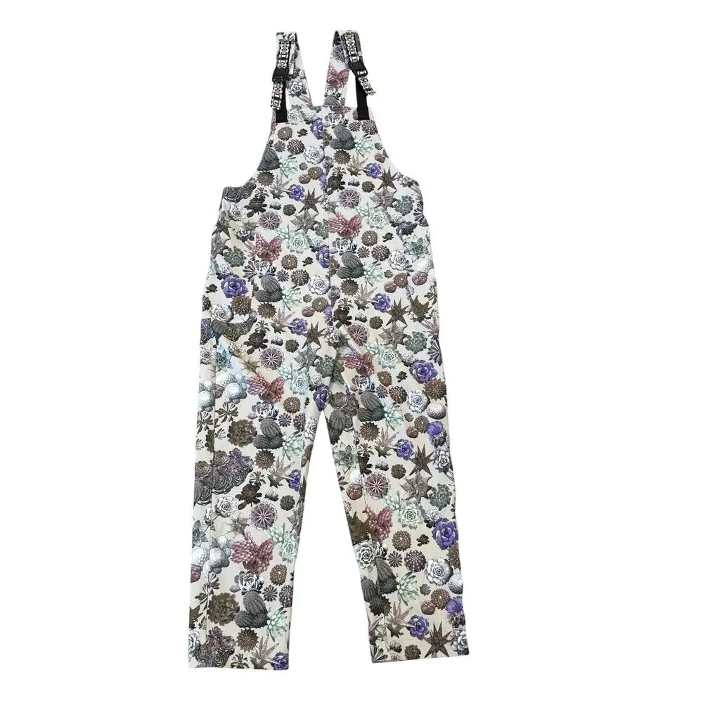 KAVU San Blas Greenhouse Succulent Print Overalls Quick Dry Women's Size XS - Picture 2 of 13